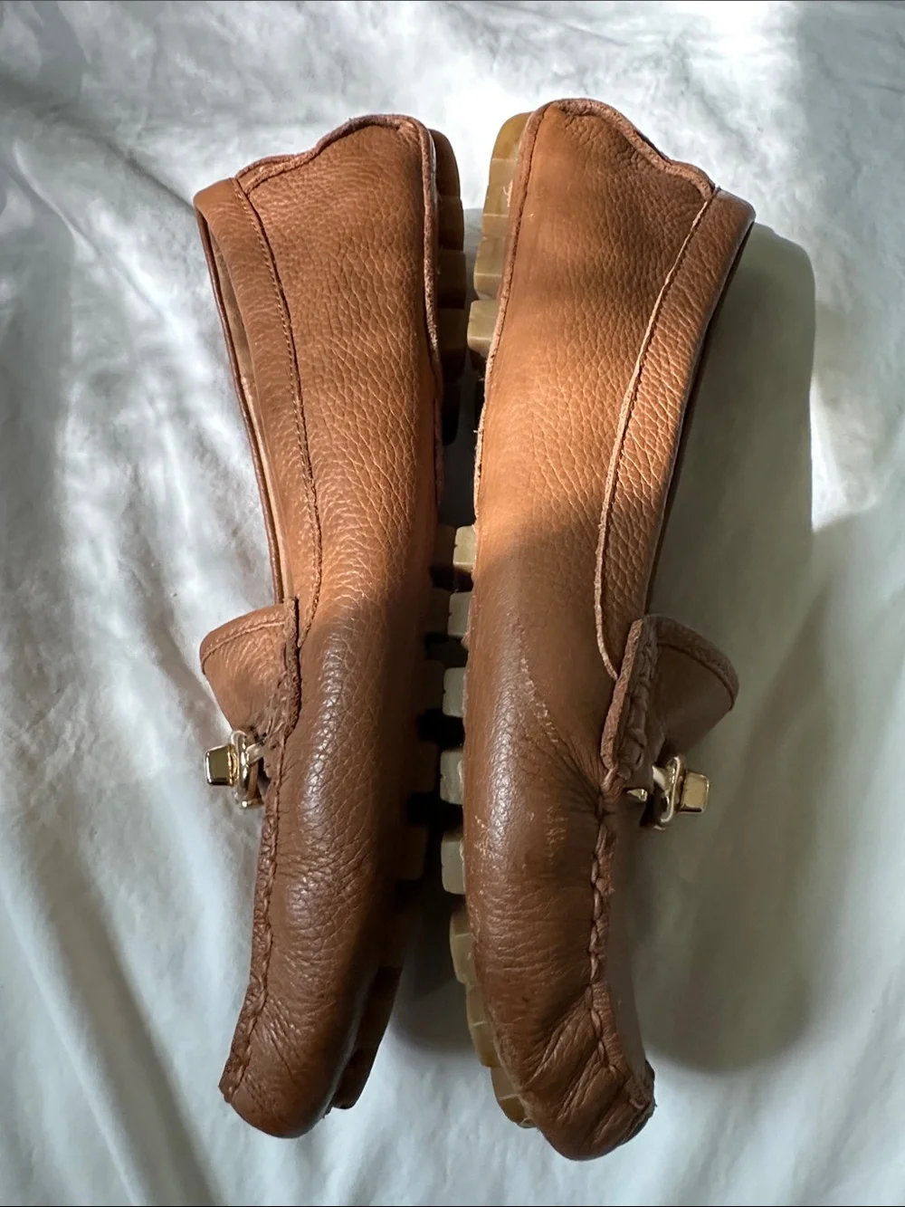 Coach Arlene Leather Loafers with Gold Hardware Size 7